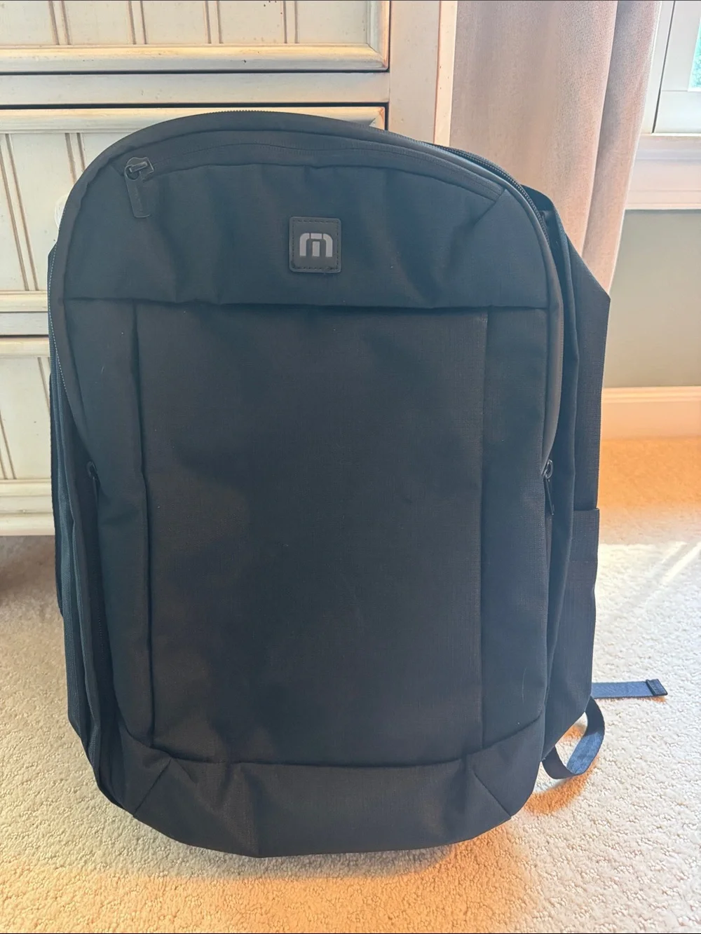 Travis Mathew Black Lateral Convertible Backpack